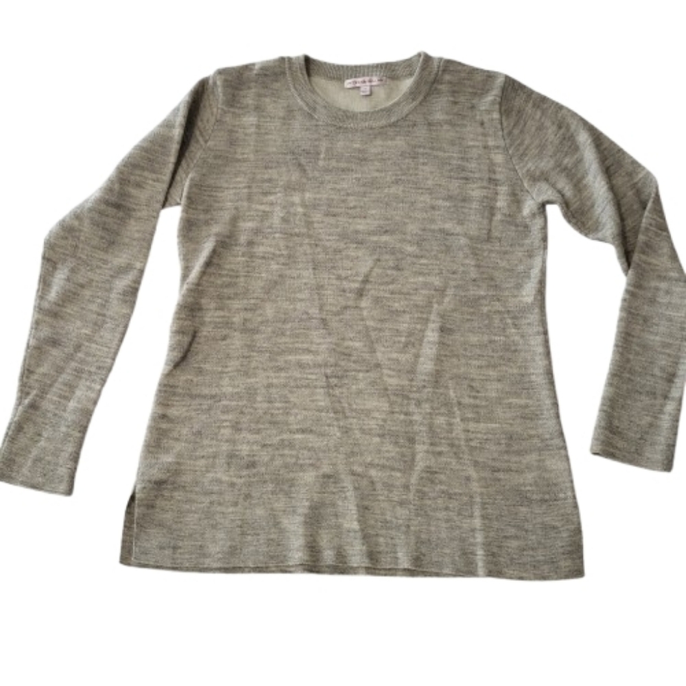 Peter Millar Crewneck Sweater Cotton Alpaca Silk Tan  Long Sleeve Pullover Small